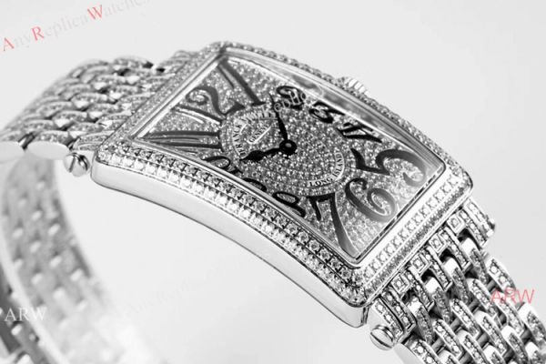 New! Iced Out Franck Muller Long Island Replica Watch Swiss Quartz New! Iced Out Franck Muller Long Island Replica Watch Swiss Quartz