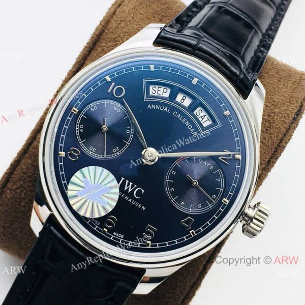 Swiss Grade 1 Copy IWC Portuguese Annual Calendar YLF v2 Version Watch Blue Face Swiss Grade 1 Copy IWC Portuguese Annual Calendar YLF v2 Version Watch Blue Face