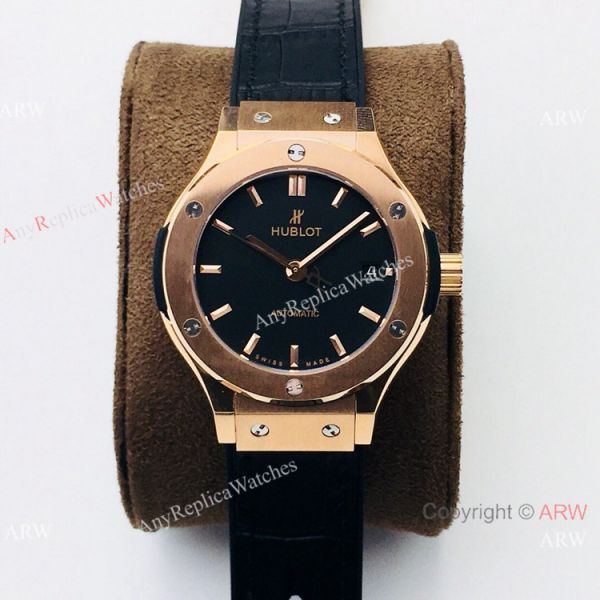 AAA Swiss Copy Hublot Classic Fusion 38 mm Women Watches Rose Gold Case AAA Swiss Copy Hublot Classic Fusion 38 mm Women Watches Rose Gold Case