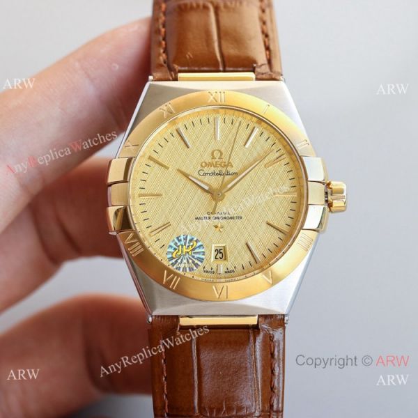 New! Swiss Grade Omega Constellation Gents Watches Green Leahter Strap New! Swiss Grade Omega Constellation Gents Watches Green Leahter Strap