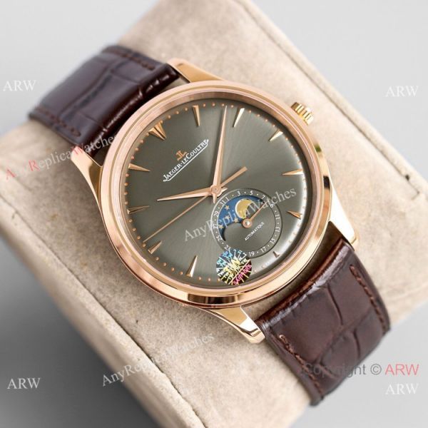 Grade 1A Jaeger-LeCoultre Master Ultra Thin Moonphase Watch Rose Gold Case Grade 1A Jaeger-LeCoultre Master Ultra Thin Moonphase Watch Rose Gold Case
