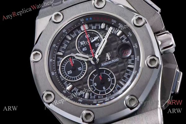 (JF) Swiss Replica Audemars Piguet Royal Oak offshore Schumacher SS Grey Index Dial (JF) Swiss Replica Audemars Piguet Royal Oak offshore Schumacher SS Grey Index Dial