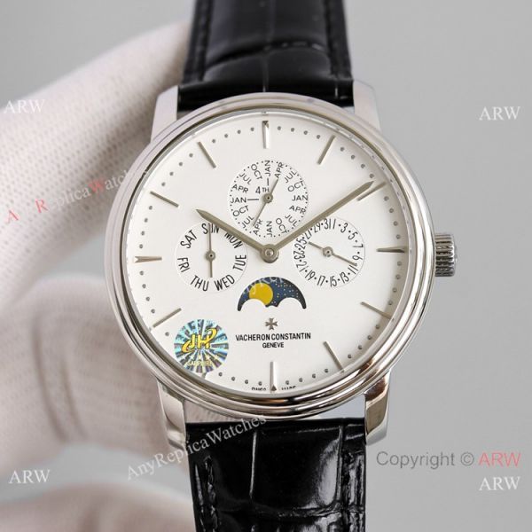 AAA Swiss Replica Vacheron Constantin Patrimony perpetual calendar Watches Black Dial AAA Swiss Replica Vacheron Constantin Patrimony perpetual calendar Watches Black Dial