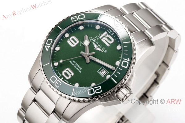 Swiss Grade 1A Longines Hydroconquest Green Ceramic Watch 41mm Swiss Grade 1A Longines Hydroconquest Green Ceramic Watch 41mm