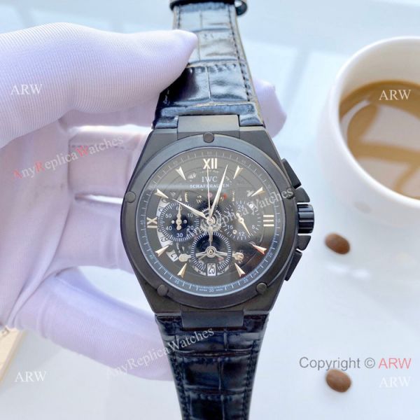 Replica IWC Aquatimer Black and Rose Gold Watches 42mm Replica IWC Aquatimer Black and Rose Gold Watches 42mm