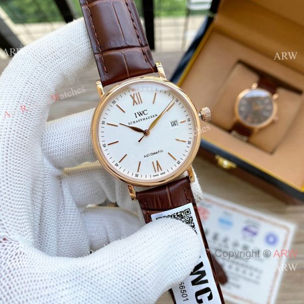 Knock off IWC Portofino Rose Gold Rhodium Face 40mm Knock off IWC Portofino Rose Gold Rhodium Face 40mm