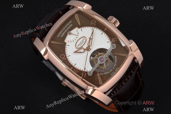AAA Swiss Replica Parmigiani Fleurier Kalpagraphe Watch Rose Gold Tourbillon Dial AAA Swiss Replica Parmigiani Fleurier Kalpagraphe Watch Rose Gold Tourbillon Dial