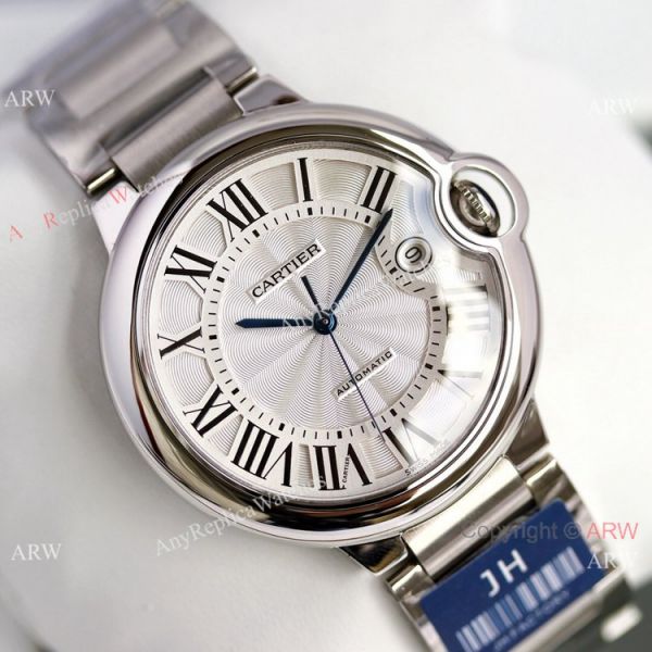 Swiss Grade Copy Cartier Ballon Bleu 42mm Watch Rhodium Dial Swiss Grade Copy Cartier Ballon Bleu 42mm Watch Rhodium Dial