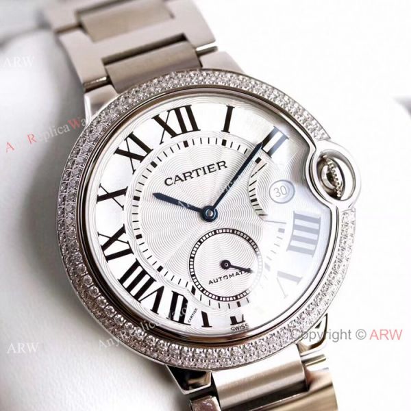 Swiss Replica Cartier Ballon Bleu 42mm XL Watch Stainless Steel Swiss Replica Cartier Ballon Bleu 42mm XL Watch Stainless Steel