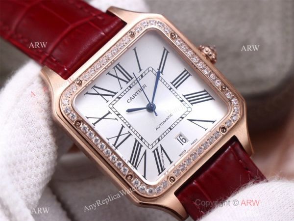 AAA Replica Cartier Santos-Dumont Swiss 9015 Couple Watch Diamond Bezel AAA Replica Cartier Santos-Dumont Swiss 9015 Couple Watch Diamond Bezel