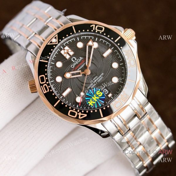 New! Two Tone Omega Diver 300m James Bond Limited Edition Copy Watches New! Two Tone Omega Diver 300m James Bond Limited Edition Copy Watches