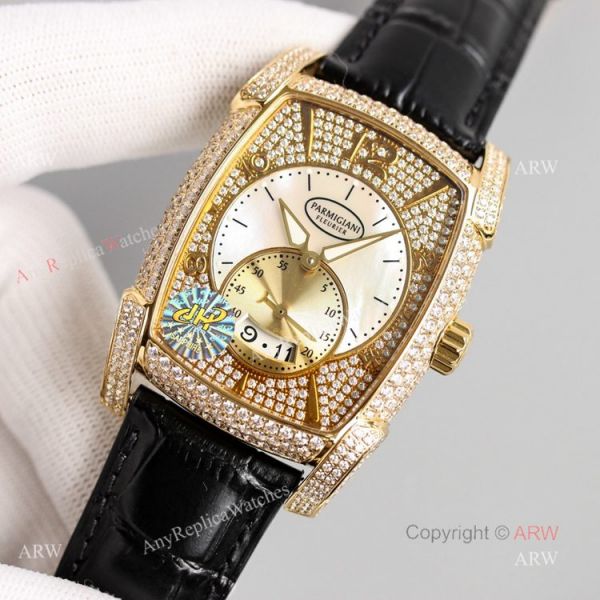 Yellow Gold Parmigiani Fleurier KALPA Diamond Watches Replica For Men Yellow Gold Parmigiani Fleurier KALPA Diamond Watches Replica For Men