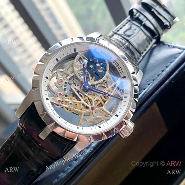 New Replica Roger Dubuis Excalibur 46 Hollow Watch White Inner New Replica Roger Dubuis Excalibur 46 Hollow Watch White Inner