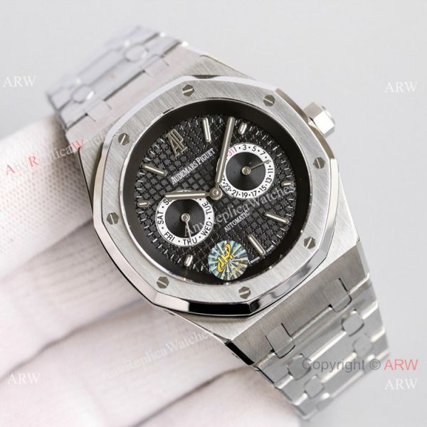Swiss Model Audemars Piguet Royal Oak Moon Phase Watch 41mm Solid Black Swiss Model Audemars Piguet Royal Oak Moon Phase Watch 41mm Solid Black