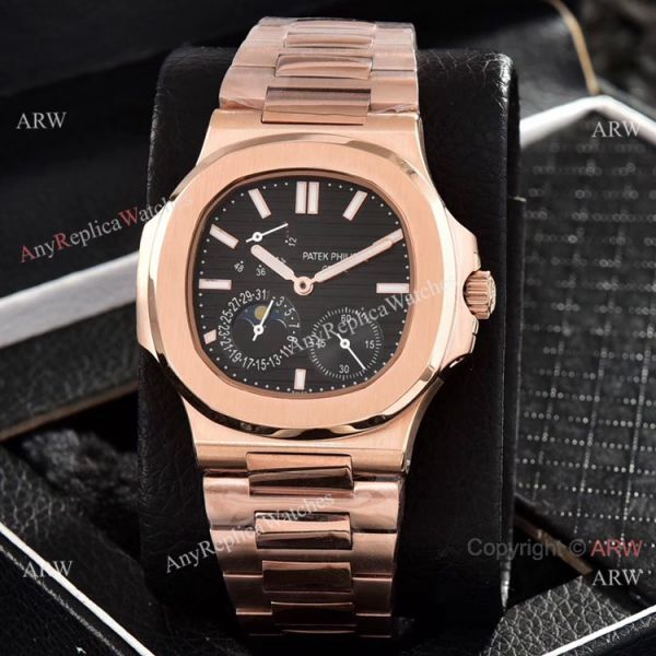 Patek Philippe Power Reserve Clone Watches Gray Gradient Dial Rose Gold 40mm Patek Philippe Power Reserve Clone Watches Gray Gradient Dial Rose Gold 40mm