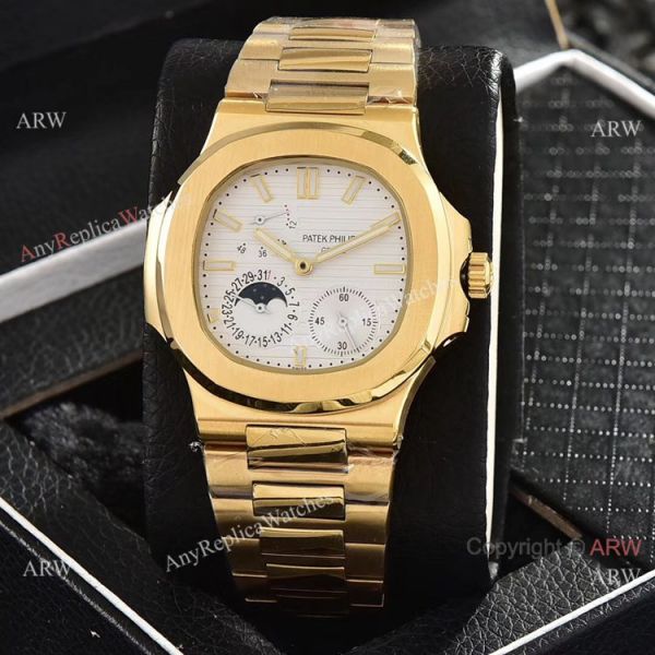 Patek Philippe Power Reserve Moonphase Copy Watches All Gold 40mm Patek Philippe Power Reserve Moonphase Copy Watches All Gold 40mm