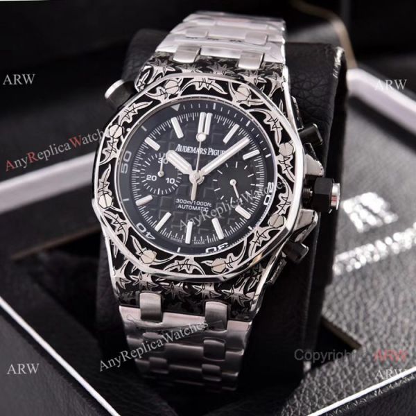 Copy Audemars Piguet Diver Rose Gold Engraving Watches Chronograph Movement Copy Audemars Piguet Diver Rose Gold Engraving Watches Chronograph Movement