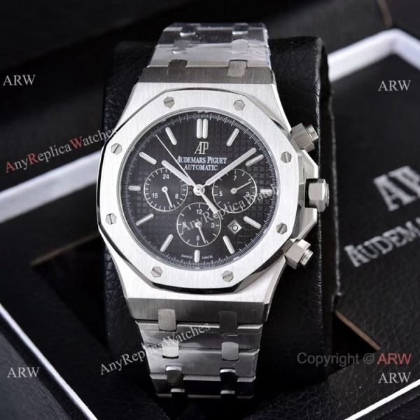 Knockoff Audemars Piguet Royal Oak 41mm Wrist Silver Steel Blue Sub-dials Knockoff Audemars Piguet Royal Oak 41mm Wrist Silver Steel Blue Sub-dials