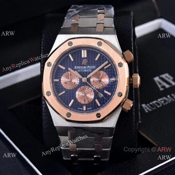 Knockoff Audemars Piguet Royal Oak 41mm Watches Rose Gold Subdials Knockoff Audemars Piguet Royal Oak 41mm Watches Rose Gold Subdials