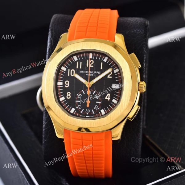 Best Replica Patek Philippe Red Gradient Dial Red Rubber Strap Watches VK Quartz Best Replica Patek Philippe Red Gradient Dial Red Rubber Strap Watches VK Quartz