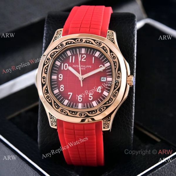 Clone Patek Philippe Aquanaut Rose Gold Engraving Watches Vintage Model Clone Patek Philippe Aquanaut Rose Gold Engraving Watches Vintage Model