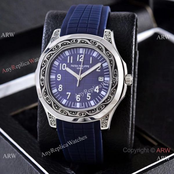Clone Patek Philippe Aquanaut Silver Engraving Watches Vintage Style Clone Patek Philippe Aquanaut Silver Engraving Watches Vintage Style