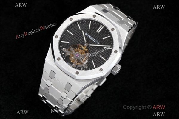 R8 Factory 1-1 Replica Audemars Piguet Royal Oak Tourbillon Watch Cal2924 Black Dial R8 Factory 1-1 Replica Audemars Piguet Royal Oak Tourbillon Watch Cal2924 Black Dial