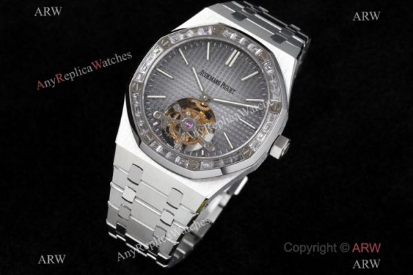 R8 Factory Audemars Piguet Royal Oak Tourbillon Cal.2924 Watch Diamond Bezel 41mm R8 Factory Audemars Piguet Royal Oak Tourbillon Cal.2924 Watch Diamond Bezel 41mm