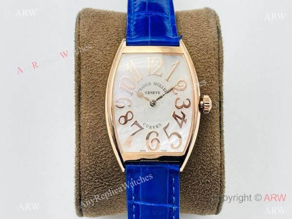 Highest Quality Copy Franck Muller Lady Cintree Curvex Rose Gold Watches Swiss Quartz Highest Quality Copy Franck Muller Lady Cintree Curvex Rose Gold Watches Swiss Quartz