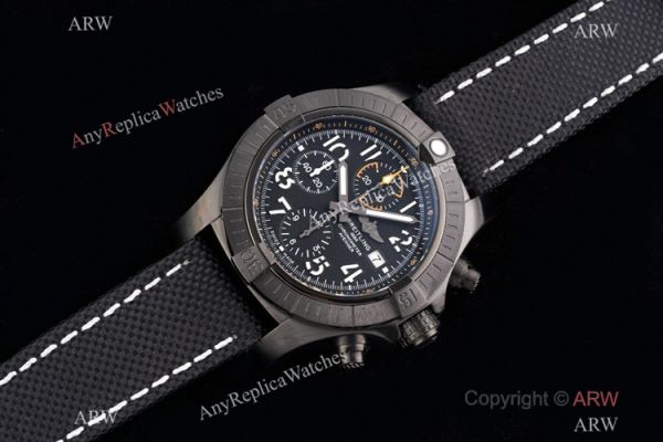 Swiss Grade Clone Breitling Super Avenger II 7750 Watch All Black Swiss Grade Clone Breitling Super Avenger II 7750 Watch All Black