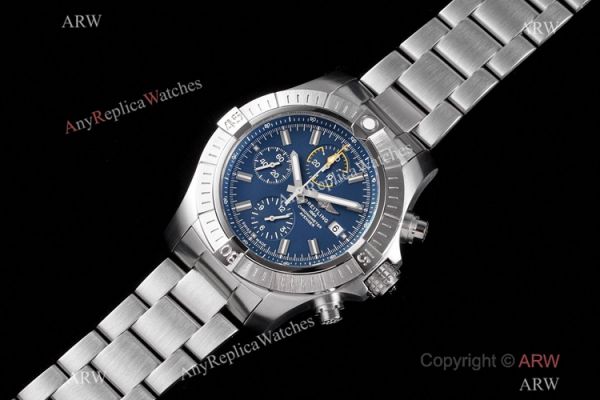Swiss Copy Breitling Super Avenger II 7750 Stainless steel Blue Dial Watch New! Swiss Copy Breitling Super Avenger II 7750 Stainless steel Blue Dial Watch New!