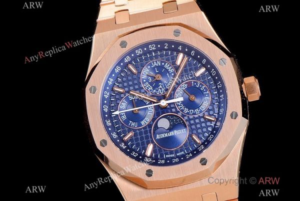 BF Factory Swiss Audemars Piguet Royal Oak Perpetual Calendar Watch Rose Gold Blue Cal.5134 Movement BF Factory Swiss Audemars Piguet Royal Oak Perpetual Calendar Watch Rose Gold Blue Cal.5134 Movement