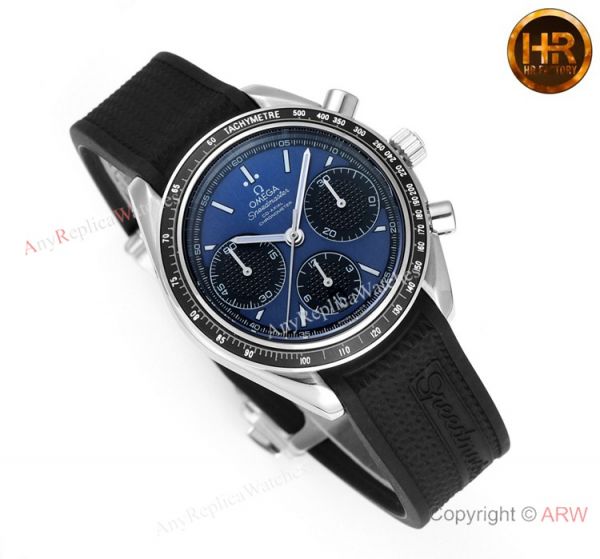 HRF Swiss Replica Omega Speedmaster Racing Chronograph Watch Blue Dial HRF Swiss Replica Omega Speedmaster Racing Chronograph Watch Blue Dial