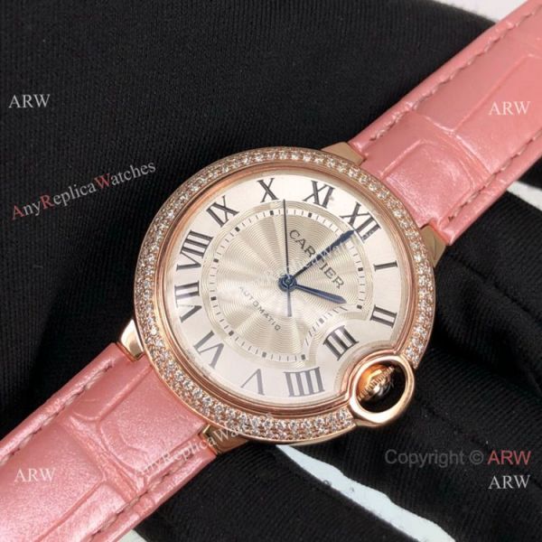 Cartier Ballon Bleu Lady 33mm Rose Gold Silver Dial Watch Swiss Grade 1 Cartier Ballon Bleu Lady 33mm Rose Gold Silver Dial Watch Swiss Grade 1