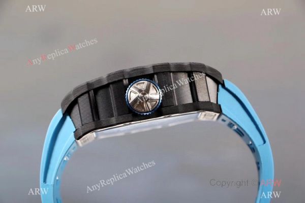 KV Factory 1:1 Best Copy Richard Mille Tourbillon Pablo Mac Donough RM 53-01 Watch Blue Rubber Strap KV Factory 1:1 Best Copy Richard Mille Tourbillon Pablo Mac Donough RM 53-01 Watch Blue Rubber Strap
