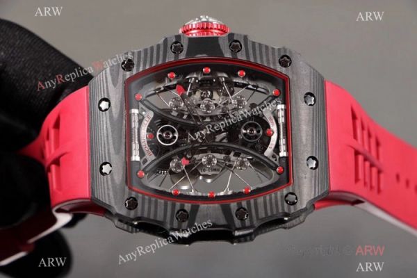KV Factory Richard Mille RM53-01 Tourbillon Pablo Mac Donough Watch TPT Carbon and Red KV Factory Richard Mille RM53-01 Tourbillon Pablo Mac Donough Watch TPT Carbon and Red