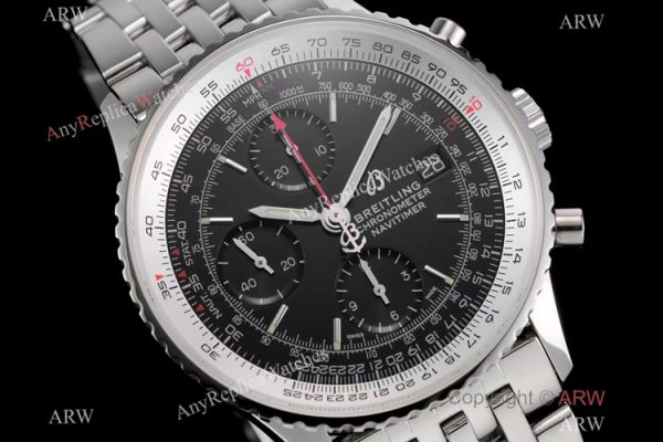 Swiss Grade Breitling Navitimer 1 41mm KOR Factory A7750 Men Watch Stainless Steel Black Dial Swiss Grade Breitling Navitimer 1 41mm KOR Factory A7750 Men Watch Stainless Steel Black Dial