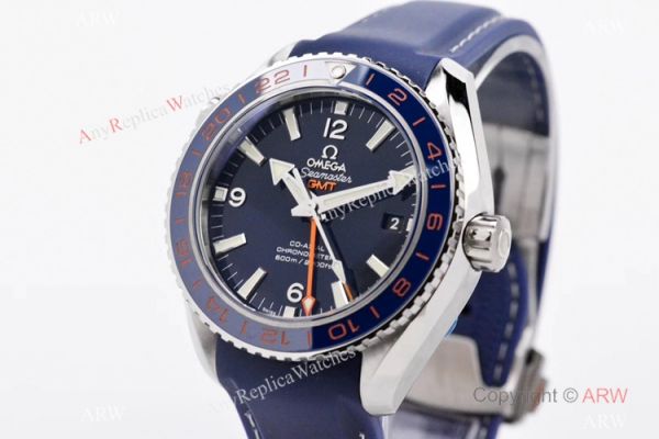 Swiss Copy Omega Seamaster Planet Ocean 600m Co-Axial GMT VSF 8605 Watch Blue Rubber Strap Swiss Copy Omega Seamaster Planet Ocean 600m Co-Axial GMT VSF 8605 Watch Blue Rubber Strap
