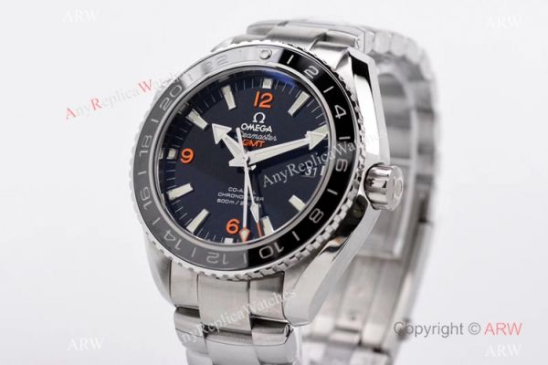 Swiss Copy Omega Seamaster Planet Ocean 600m GMT Watch VSF 8605 Stainless Steel Black Ceramic Bezel Swiss Copy Omega Seamaster Planet Ocean 600m GMT Watch VSF 8605 Stainless Steel Black Ceramic Bezel