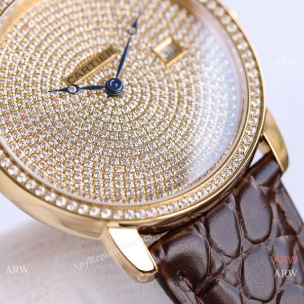 TW Factory Swiss Grade Replica Cartier Ronde Solo de Diamond Watch 42mm TW Factory Swiss Grade Replica Cartier Ronde Solo de Diamond Watch 42mm