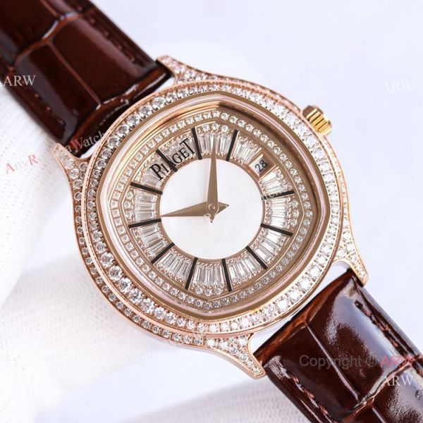 TW Factory Piaget Black-Tie Rose Gold Diamond Watch 41mm TW Factory Piaget Black-Tie Rose Gold Diamond Watch 41mm