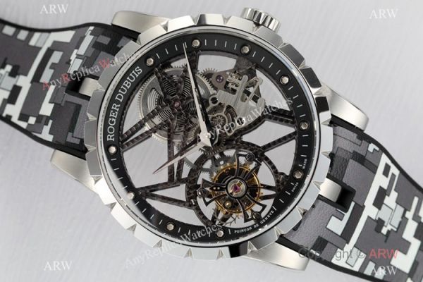 2021 New! Roger Dubuis Excalibur Skeleton Flying Tourbillon BBR Factory Watch 2021 New! Roger Dubuis Excalibur Skeleton Flying Tourbillon BBR Factory Watch