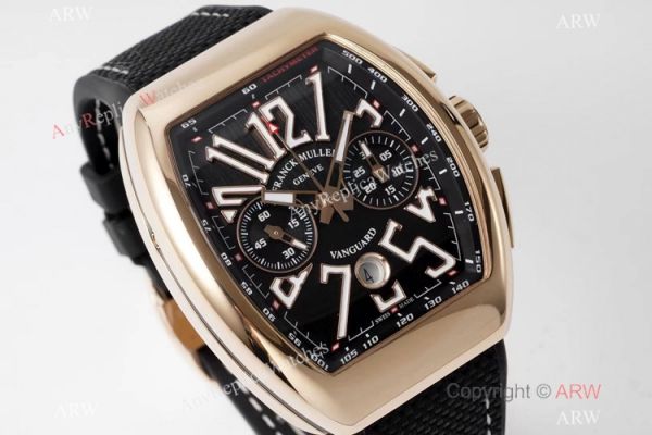 Swiss Grade 1 Replica Franck Muller Vanguard Yachting V45 Rose Gold Black Men Watch Seagull 7750 Chronograph Swiss Grade 1 Replica Franck Muller Vanguard Yachting V45 Rose Gold Black Men Watch Seagull 7750 Chronograph