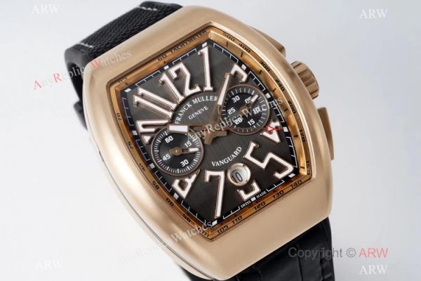 Swiss Grade 1-1 Replica Franck Muller Vanguard Yachting V45 Seagull 7750 Chrono Watch Smoky gray Dial Swiss Grade 1-1 Replica Franck Muller Vanguard Yachting V45 Seagull 7750 Chrono Watch Smoky gray Dial
