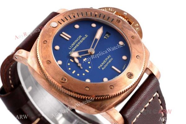 ZF Factory Panerai Luminor Pam00671 Watch Bronze Case Blue Dial ZF Factory Panerai Luminor Pam00671 Watch Bronze Case Blue Dial