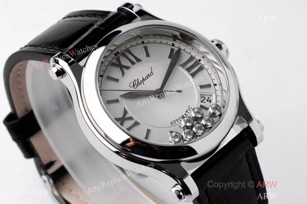 AF Factory 1:1 Best Copy Chopard Happy Sport Watch 36mm Silver Dial AF Factory 1:1 Best Copy Chopard Happy Sport Watch 36mm Silver Dial