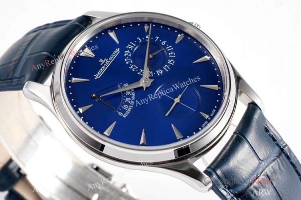 ZF Jaeger-LeCoultre Master Ultra Thin Power Reserve Blue Dial Watch Swiss Replica Watches ZF Jaeger-LeCoultre Master Ultra Thin Power Reserve Blue Dial Watch Swiss Replica Watches