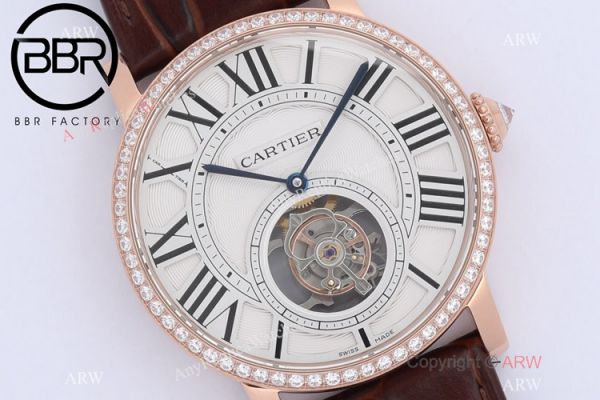 BBR Factory 1:1 Replica Cartier Rotonde De Tourbillon Watch Rose Gold 40mm BBR Factory 1:1 Replica Cartier Rotonde De Tourbillon Watch Rose Gold 40mm