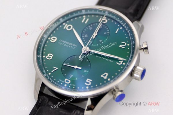 Swiss Replica IWC Schaffhausen Portugieser Green Dial Men Watch ZF Factory Swiss Replica IWC Schaffhausen Portugieser Green Dial Men Watch ZF Factory
