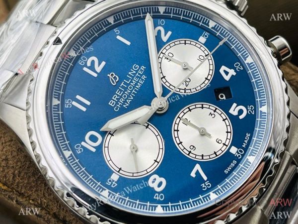 2021 New! Swiss Replica Breitling Navitimer 08 Chronograph Watch Blue Dial Stainless Steel 2021 New! Swiss Replica Breitling Navitimer 08 Chronograph Watch Blue Dial Stainless Steel